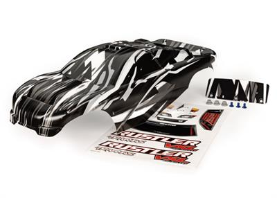 Traxxas - TRX3726L - Body, Rustler® VXL, ProGraphix® (graphics are printed, requires paint & final color application)/ decal sheet