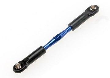 Turnbuckle, aluminum (blue-anodized), camber link, rear, 49mm (1) (assembled w/ rod ends & hollow balls) (See part 3741A for comp