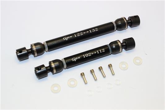 GPM - GPMTRX4037SABK - ALUMINUM & STEEL FRONT/REAR CVD MAIN SHAFTS-14PC SET black