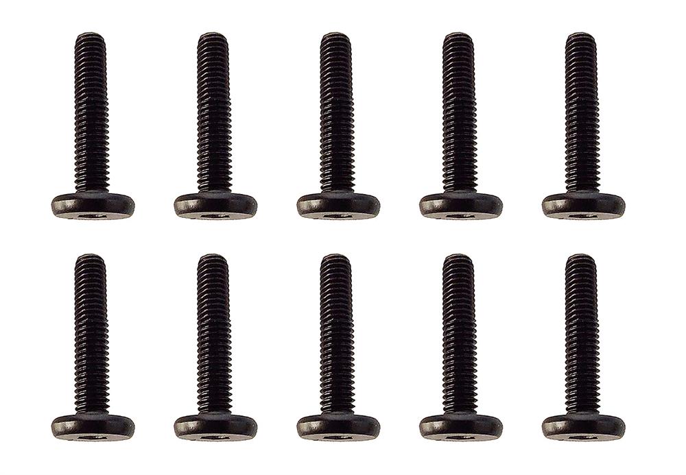 Team Associated - AE41093 - Screws, M3x0.5x16mm LP SHCS, black