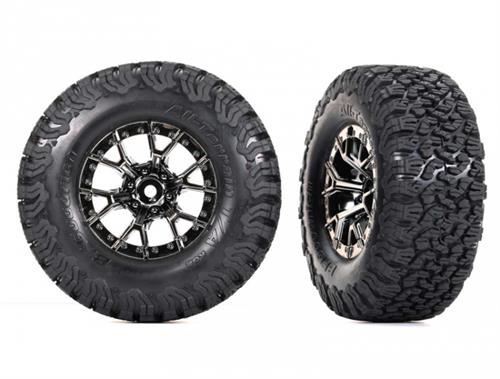 Tires & wheels, assembled, glued (Ford Raptor R black chrome wheels, BFGoodrich® All-Terrain™  T/A® KO2 tires, foam inserts) (2)