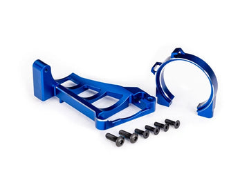 Motor Mounts Front & Rear Set Alu Blue Maxx