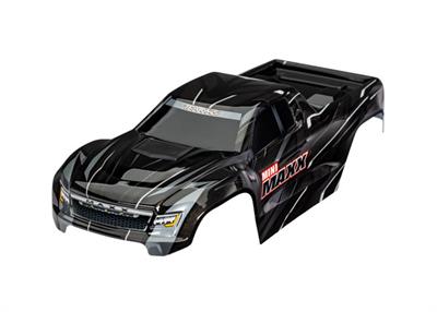 Traxxas - TRX10711-BLK - Body, Mini Maxx®, black (painted, decals applied)