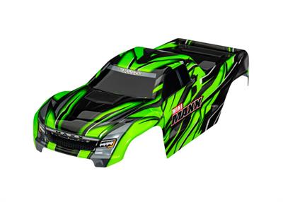 Traxxas - TRX10711-GRN - Body, Mini Maxx®, green (painted, decals applied)