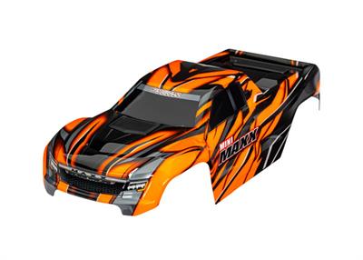 Traxxas - TRX10711-ORNG - Body, Mini Maxx®, orange (painted, decals applied)