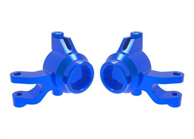 Traxxas - TRX10734-BLUE - Steering Blocks Alu Blue (Pair) Mini Maxx