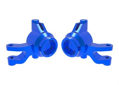 Traxxas - TRX10734-BLUE - Steering Blocks Alu Blue (Pair) Mini Maxx