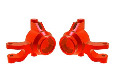 Traxxas - TRX10734-RED - Steering Blocks Alu Red (Pair) Mini Maxx