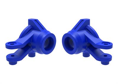 Traxxas - TRX10736-BLUE - Steering Blocks Blue (Pair) Mini Maxx