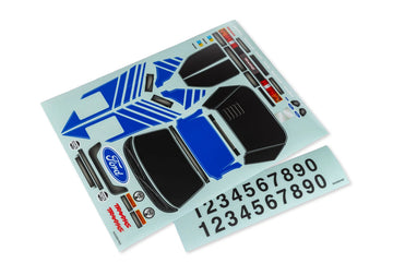 Decal Sheet Mini Rally Ford RS200 Blue