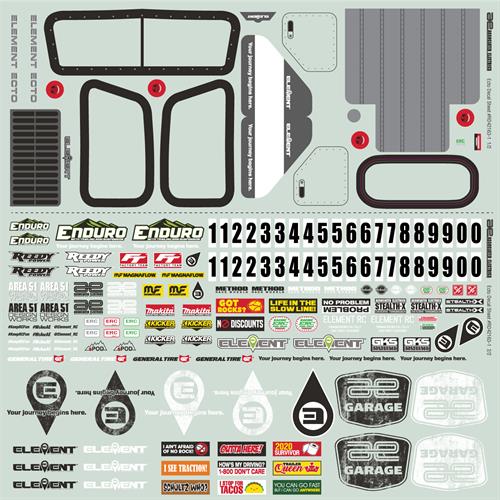 Element - AE42163 - Enduro Ecto Decal Sheet