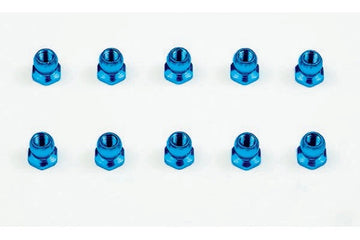 ALU BALL NUT 5MM BLÅ /10