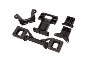 Body Mount Latch Front+Rear Clipless Black Rustler 2WD