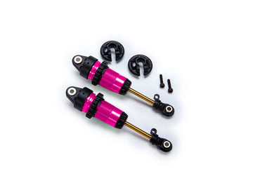 Shocks, GTR long Pink-anodized, PTFE-coated bodies with TiN shafts (fully assembled, without springs) (2)