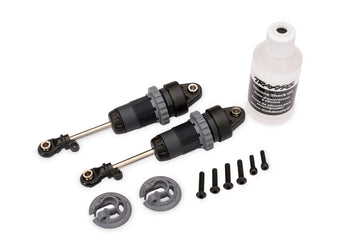 Shocks Steel Gray GTR Long without springs (2)