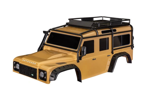 Traxxas - TRX8050-SAND - Body Land Rover Defender Clipless Complete Sand