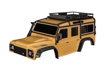 Traxxas - TRX8050-SAND - Body Land Rover Defender Clipless Complete Sand