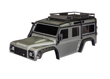 Traxxas - TRX8050-SLVR - Body Land Rover Defender Clipless Complete Silver
