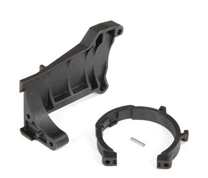 Traxxas - TRX8960X - Motor mounts (front and rear)/ 4x10 BCS with split and flat washers (1)/ pin (1) (for installation of #3481 motor into Maxx®)