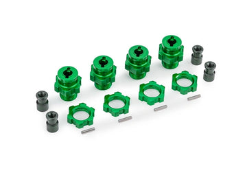 Wheel Hub & Nuts 17mm Alu Green (4) Jato 4x4
