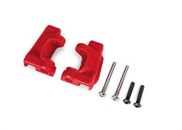 Caster blocks (c-hubs), extreme heavy duty, red (left & right)