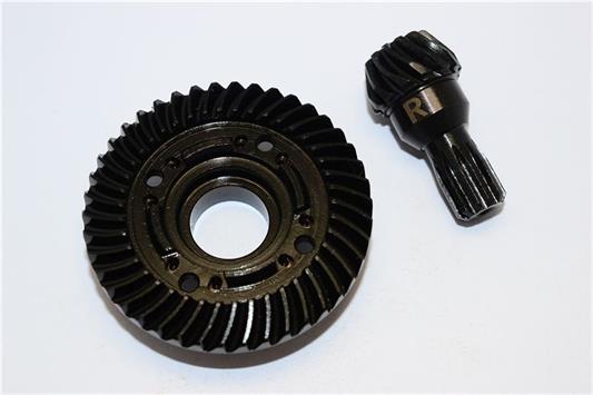 GPM - GPMSTXM1200RBK - CHROME STEEL REAR SPIRAL BEVEL GEARS - 1SET BLACK GPM XRT - XMAXX 8S