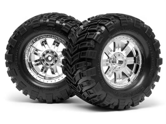 HPI - HP4726 - Mounted Super Mud Tire 165X88Mm Ringz Wheel Shncrm