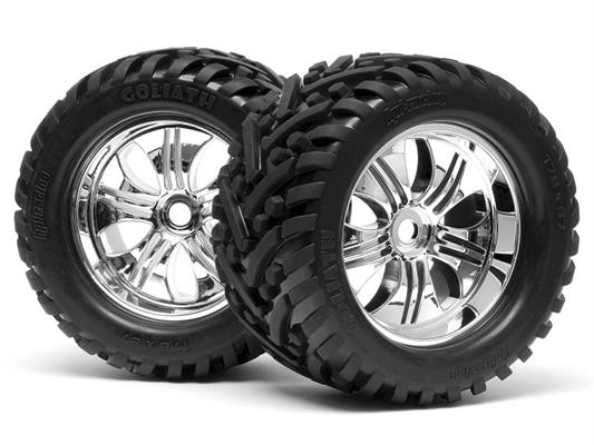 HPI - HP4728 - Mounted Goliath Tire 178X97Mm On Tremor Wheel Crm