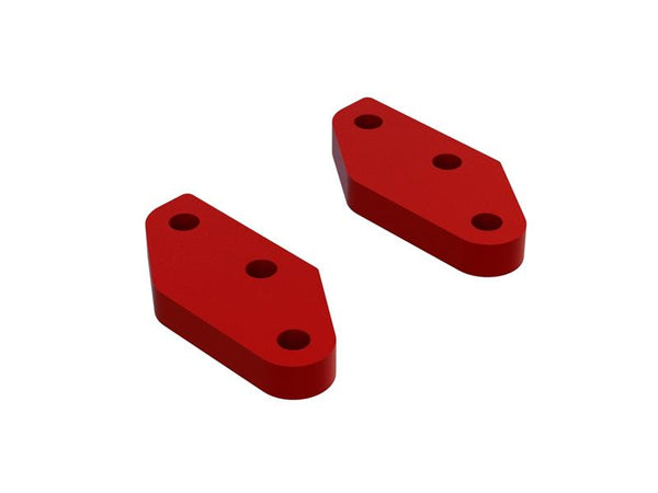 Arrma - ARA340158 - ALUMINUM STEERING PLATE A (RED) (2PCS)