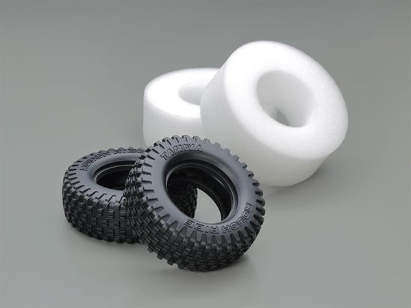 Tamiya - 51717 - Block Pin "Rough Ride" Tires (w/Inner Sponge 2pcs)