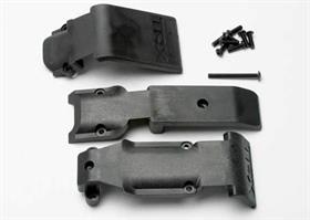 Traxxas - TRX5337 - Skid plate set, front (2 pieces, plastic)/ skid plate, rear (1 piece, plastic)