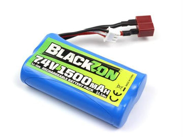 Blackzon - 540149 - 7.4V Li-Ion 1500mAh Batteri med Deans Stik