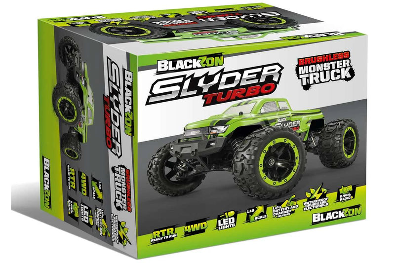 Blackzon - 540200 - Slyder MT Turbo 1/16 4WD 2S Brushless Electric Monster Truck