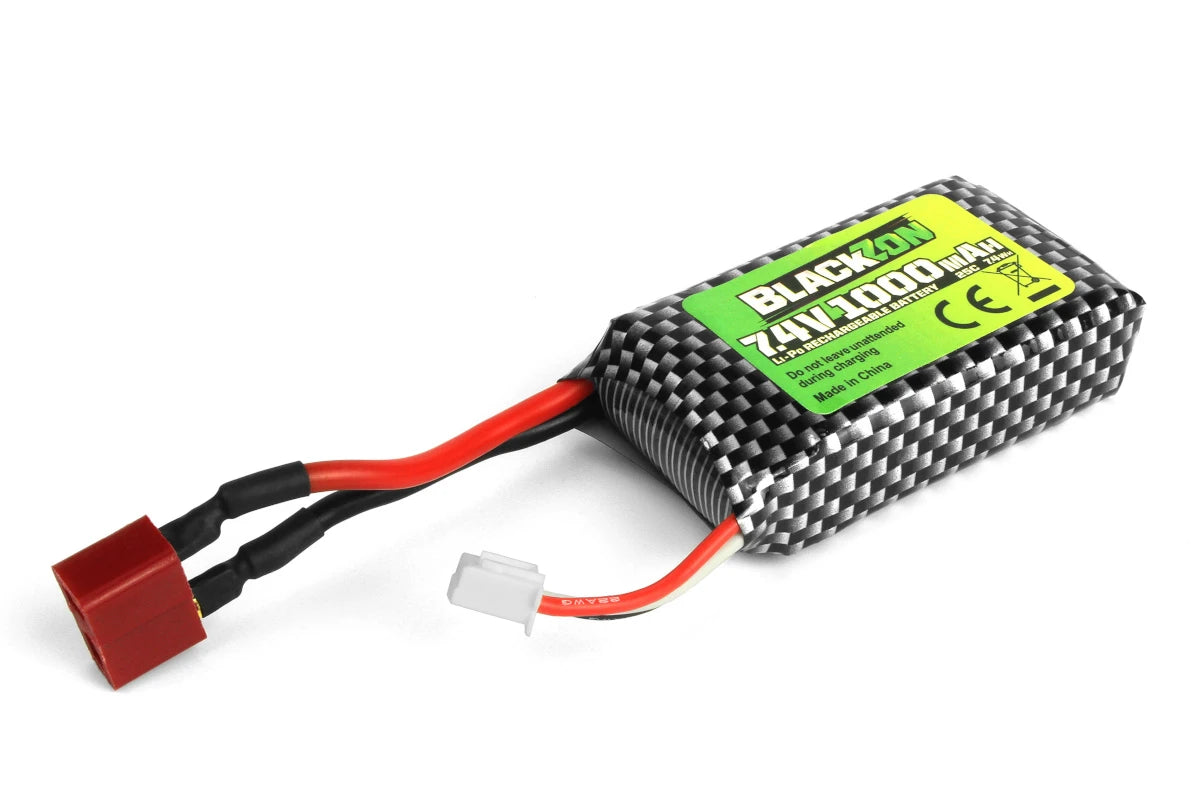 Blackzon - 540223 - 7.4V Li-Ion 1000mAh Batteri med Deans Stik