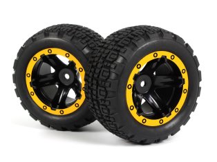 Slyder ST Wheels/Tires Assembled (Black/Yellow)