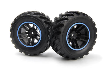 Spryte Wheels/Tires Assembled (Black/Blue)