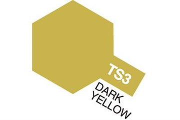 Tamiya - TS-3 - Dark Yellow (Flat) - Spraymaling - 100 ml