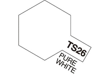 Tamiya - TS-26 -  Pure White (Gloss) - Spraypaint - 100 ml