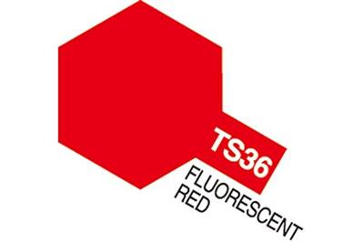 Tamiya - TS-36 - Fluorescent Red (Gloss) - Spraymaling - 100 ml