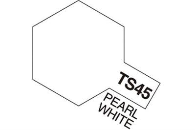 Tamiya - TS-45 - Pearl White (Gloss) - Spraymaling - 100 ml