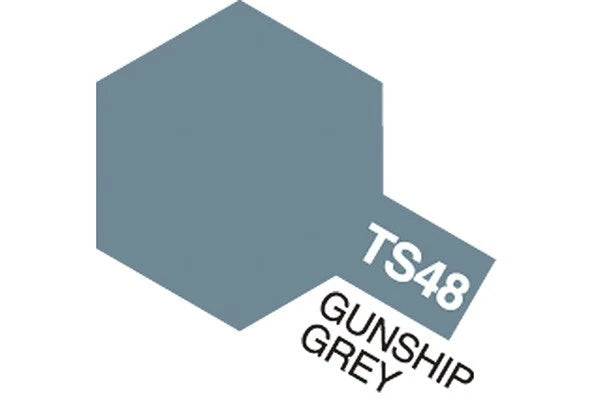 Tamiya - TS-48 - Gunship Grey (Flat) - Spraymaling - 100 ml