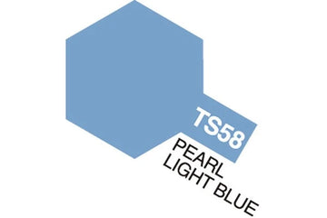 Tamiya - TS-58 -  Pearl Light Blue (Gloss) - Spraymaling - 100 ml