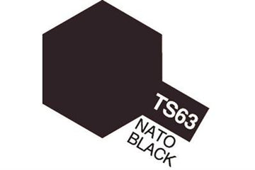 Tamiya - TS-63 - Nato Black (Flat) - Spraymaling - 100 ml