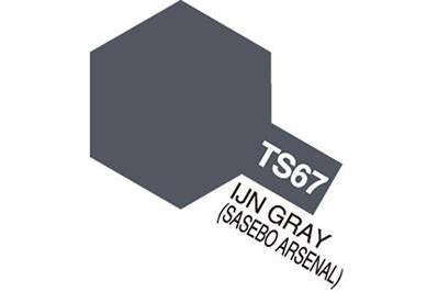 Tamiya - TS-67 - IJN Gray (Sasebo) (Flat) - Spraymaling - 100 ml