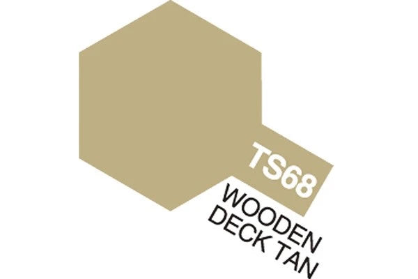 Tamiya - TS-68 - Wooden Deck Tan (Flat) - Spraymaling - 100 ml