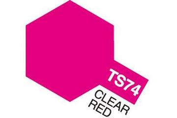 Tamiya - TS-74 - Clear Red (Gloss) - spraymaling - 100 ml