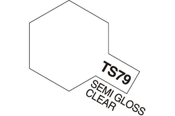 Tamiya - TS-79 - Semi Gloss Clear (Semi Gloss) - spraymaling - 100 ml