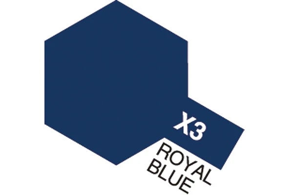 Tamiya - X-3 - Acrylic Mini X-3 Royal Blue (Gloss)
