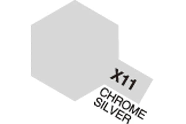 Tamiya - X-11 - Acrylic Mini X-11 Chrome Silver (Gloss)