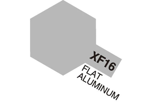 Tamiya - XF-16 - Acrylic Mini XF-16 Flat Aluminum (Flat)